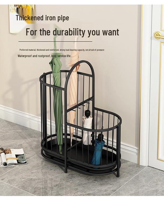 Elegant Wrought Iron Umbrella Stand for Entryway