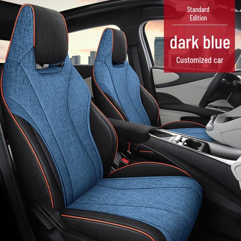 

Дышащий льняной чехол-подушка для универсального автокресла BYD Dolphin - Всесезонный, с полным охватом Dolphin Rear Half Cover