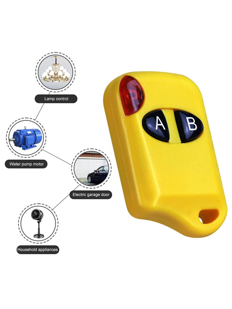 315MHz/433MHz Remote Control Duplicator Replacement Key Duplicator Fixed Learning Code Wireless Clone Switch for Automatic Door