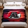 AZ Alkmaar Bedruckte Flanelldecke Benutzerdefinierter Name Text Weiche Warme Decke für Schlafzimmer Feiertagsgeschenk