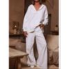QICED Women's Fashion Casual Autumn Winter Long Sleeve  Pants Suits