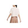 Nike Sportbekleidung City Utility Besticktes Logo Print Kurzarm T-Shirt Damen Tops Hell-Mahagonibraun FB7227-104
