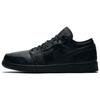Air Jordan 1 Low 'Triple Black' (Unisex) Black / Black / Black Vintage Basketball Shoes 553558 091