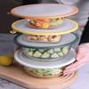 Reusable Food Cover Transparent Bowl Lid New Heat Resistant Cover  Household Use