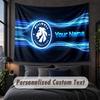 Benutzerdefinierte Namens-Text-Wandteppich, Millwall FC Dekorative Wandbehang, Hintergrund-Wandteppich Für Zuhause Schlafzimmer
