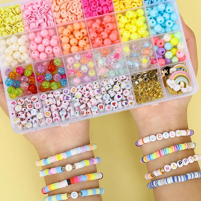 Unicorn Diy Bead Kit For Kids With Plastic Jewelry Supplies And Crafting Accessories