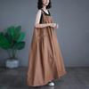 Japan and South Korea Large Size Women's Clothing Spring and Summer Medium and Long Strap Skirt Women's Loose and Thin Denim Strap Skirt Bigswingdress