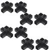 2/6/8/10/20Pcs Hexagonal 6 Through Plastic Fittings Abs Plastic Angle 22Mm Cross Square Pipe Fittings Pipe Angle Code