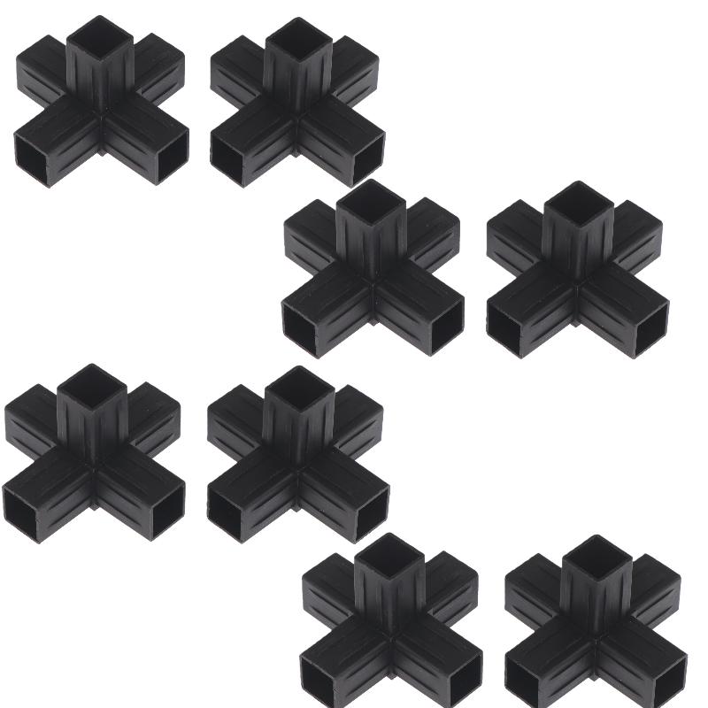 2/6/8/10/20Pcs Hexagonal 6 Through Plastic Fittings Abs Plastic Angle 22Mm Cross Square Pipe Fittings Pipe Angle Code