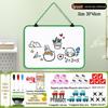 Magnetic Double-Sided Small Blackboard - Erasable Wall-Mounted Memo & Drawing Board for Home or Shop