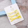 Dopamine Korean Minimalist Milk Coffee Hairpin for Women - Seamless Edge Side Bangs Clip for Frizzy Hair