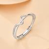 S925 Sterlingsilber Geometrischer Ring für Damen - Minimalistisches, Cooles & Einzigartiges Design, Modischer Schmuck.