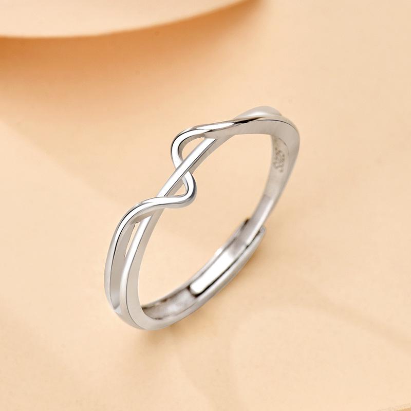 S925 Sterlingsilber Geometrischer Ring für Damen - Minimalistisches, Cooles & Einzigartiges Design, Modischer Schmuck.