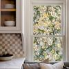 Yousheng Window Privacy Film Stained Glass Floral Static Window Cling Decorative UV Blocking Heat Control Glass Sticker for Glass Doors
