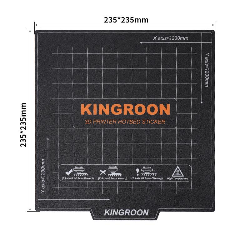 Qi Pang 3D Printer Heated Bed Wood Grain Magnetic Sticker for Anti-Warping