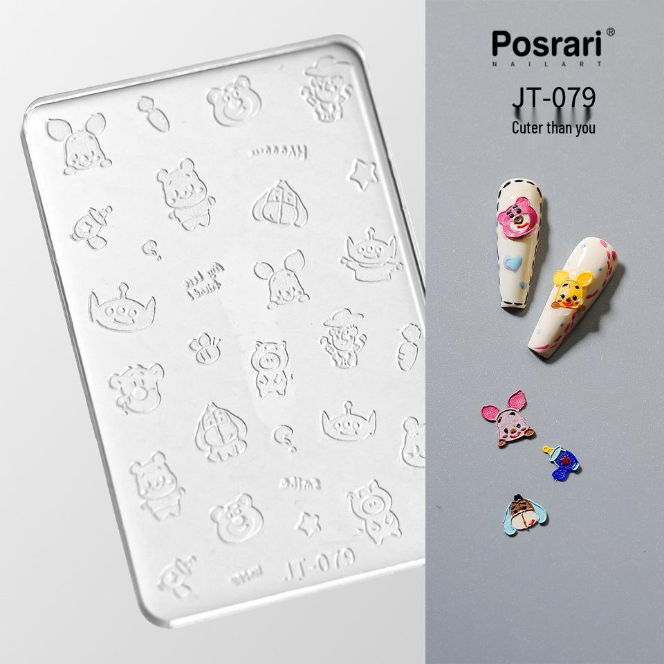 Tenso Mirror DIY Jewelry Crystal Epoxy Silicone Mold for 3D Phototherapy Carving - Model JT-046