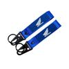 Embroidery Motorcycle Keychain Keyring Pendant Lanyard Men Gifts Accessories For Honda CB400 SH3O0 NC75O CB650 FCBF CBR25ORR CRF