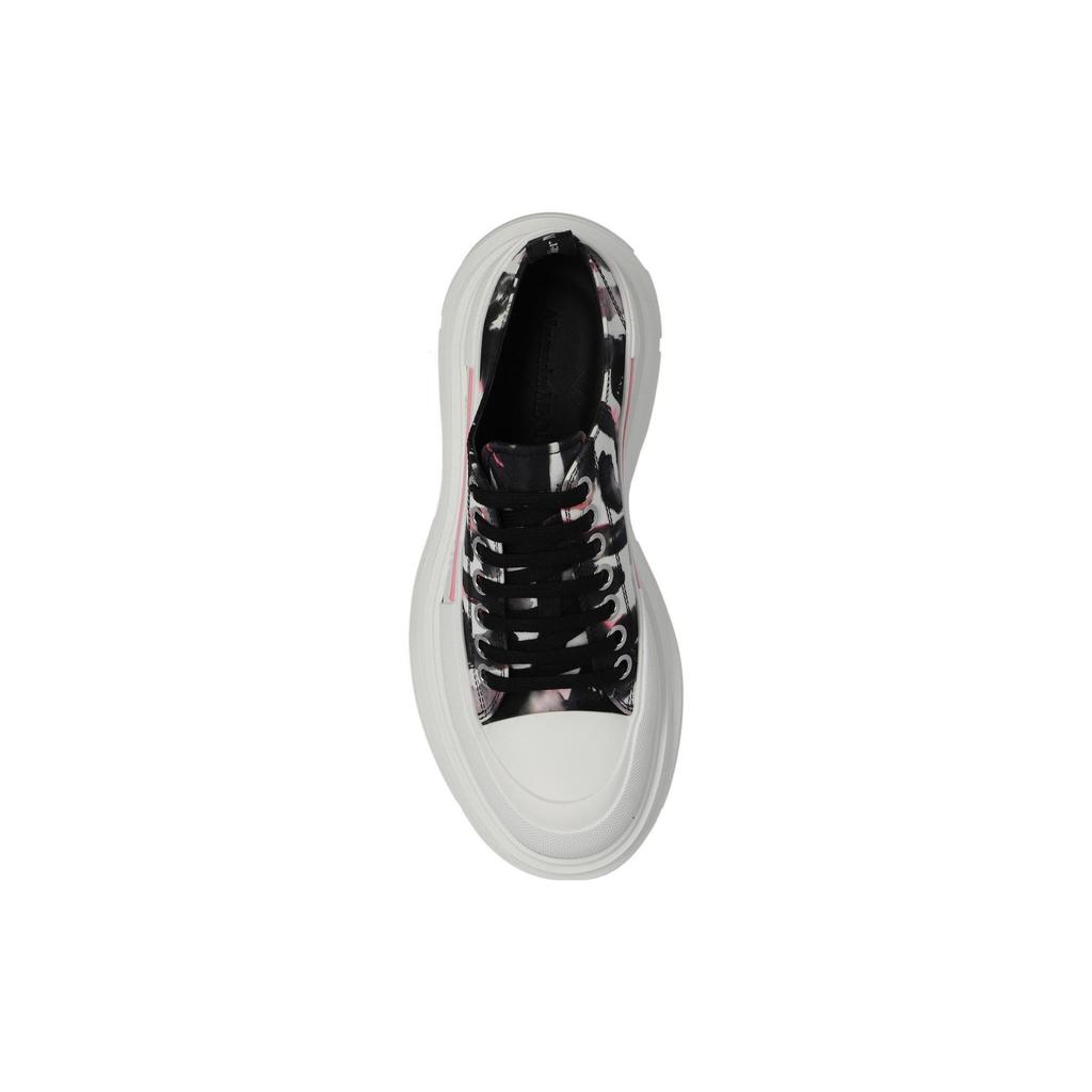 (WMNS) Alexander McQueen Tread Slick Sneakers 'White Black Pink' Women's 733065W4PM18893