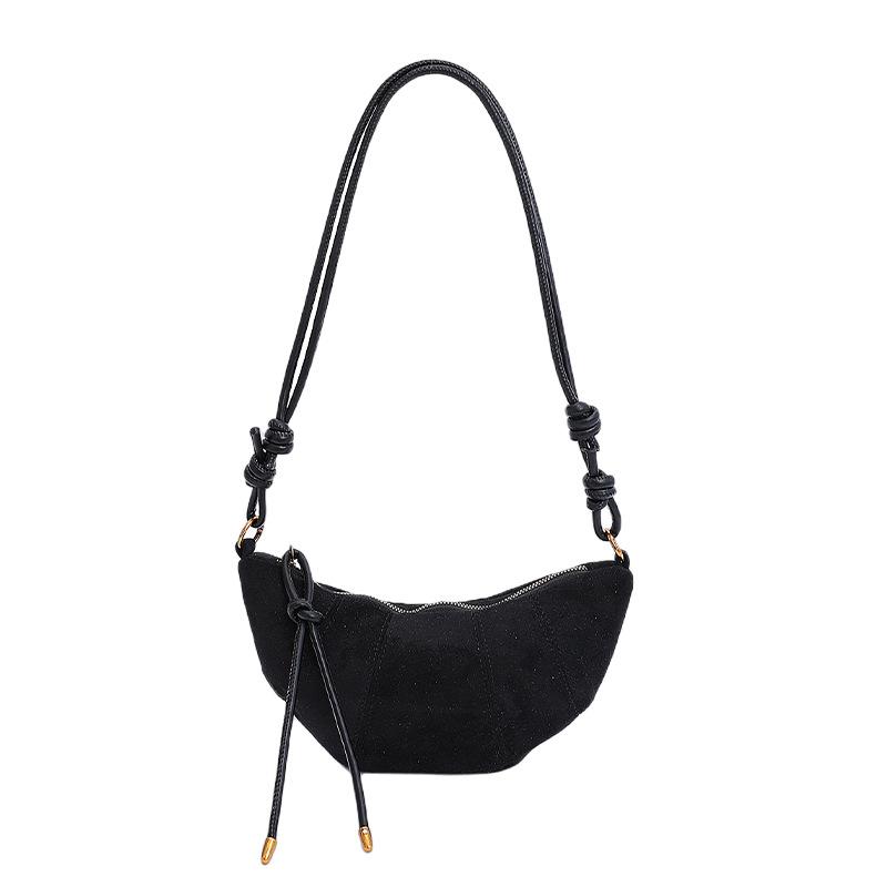 Casual Retro Suede Dumpling Bag 2025 New Fashion Trendy Autumn High Texture Single Shoulder Explosion Messenger Bag