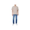 Calvin Klein Loose Solid Color Round Neck Short Sleeve T-Shirt Men Tops Light-Gray 40HM228K6B