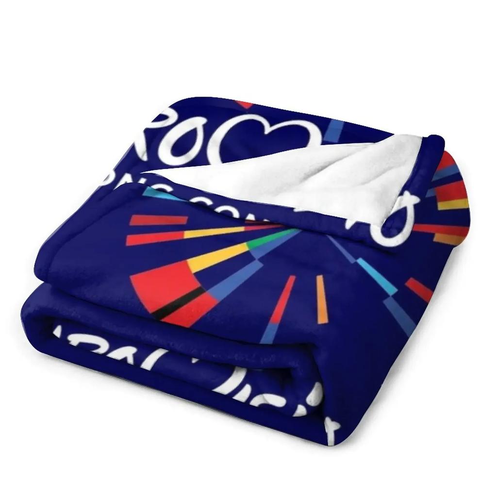 Eurovision Song Contest Klassisches Logo Wurfdecke Sommerbettwäsche Decken Weiche Decke Thermodecken Für Reisen