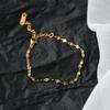 Simplicity Stainless Steel Lip Chain Bracelets for Women Ladies Fashion Gold Color Adjustable Bracelet Party Jewelry Accessories
