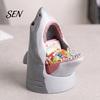 Shark Themed Box Snack Bowl Desk Organizer, Head Jewelry Candy Storage Box, Desktop Decorative Container for Home Office