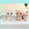 Cat Plush Bowknot Toy Cartoon Stuffed Animal Doll Room Decoration Gift Kids