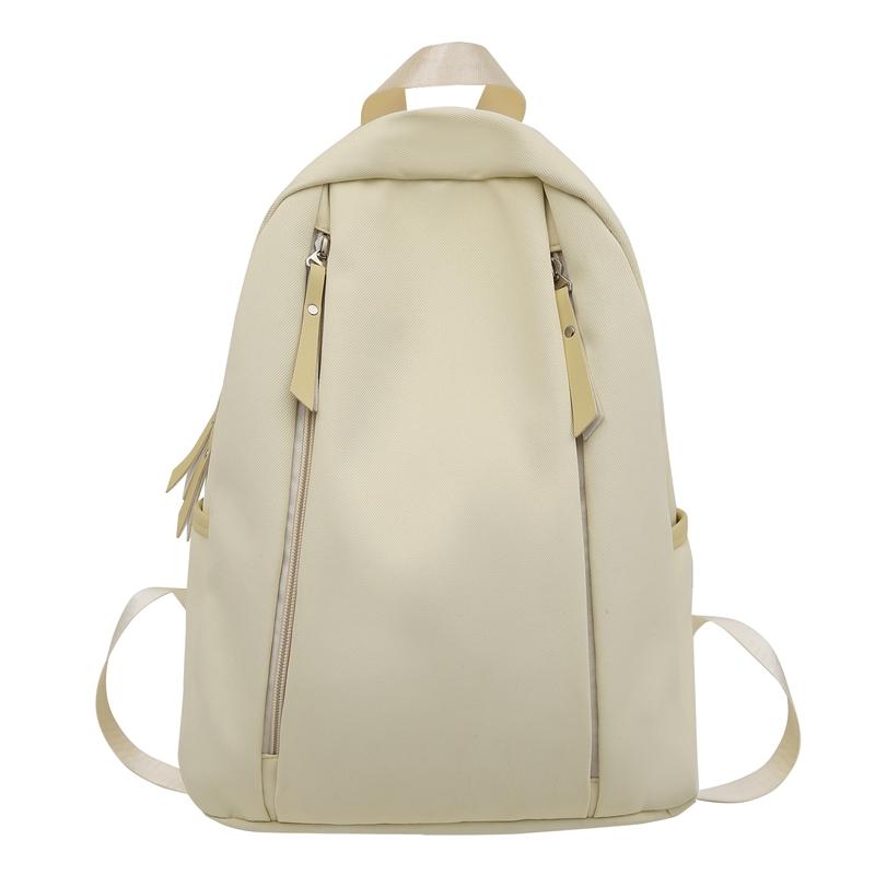 

Однотонний рюкзак великої місткості. Жіночий шкільний рюкзак для студентів жовтий