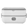 Electric Lunch Box Gray 1.2L Heat Preservation Anti Scald Food Grade Stainless Steel Cooking Lunch
