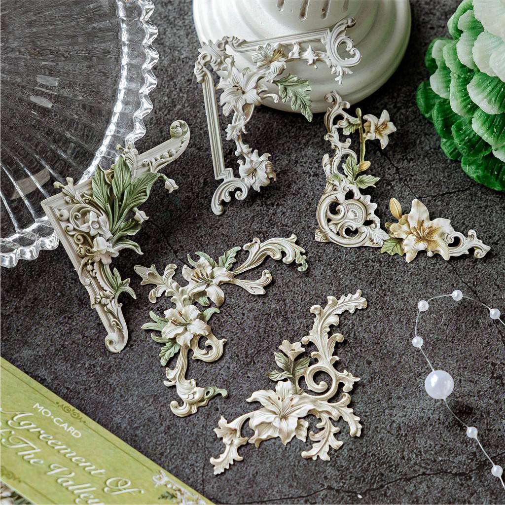 Journamm 20pcs/pack Cutout Lace Materials Decor Paper DIY Scrapbooking Collage Stationery Junk Journal Photo Album Decor Paper