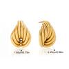 Yori Line Umwickelte Mehrschichtige Unregelmäßige Ohrringe Goldener Edelstahl Geometrischer Schicker Schmuck für Damen Accessoires Geschenk