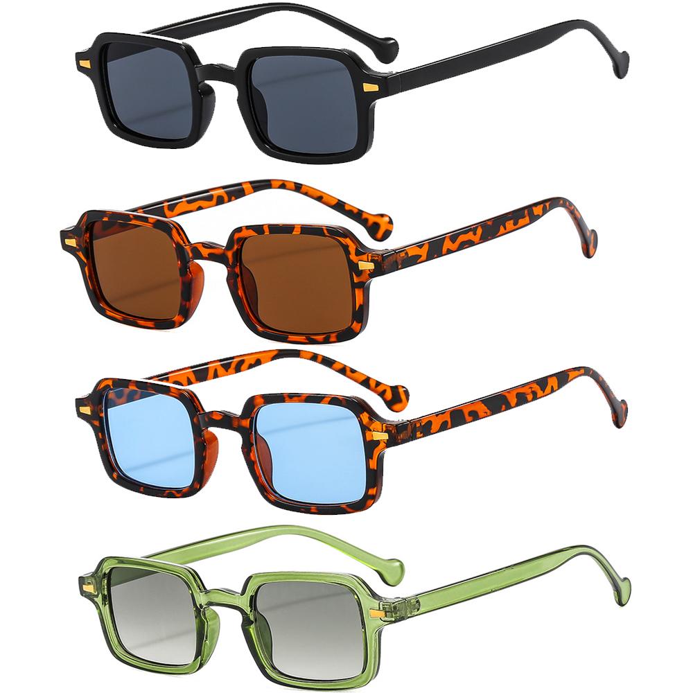 Luxurious Rectangle Sunglasses Women Oval Vintage Brand Designer Square Sun Glasses Men Shades Female Eyewear Anti-glare UV400