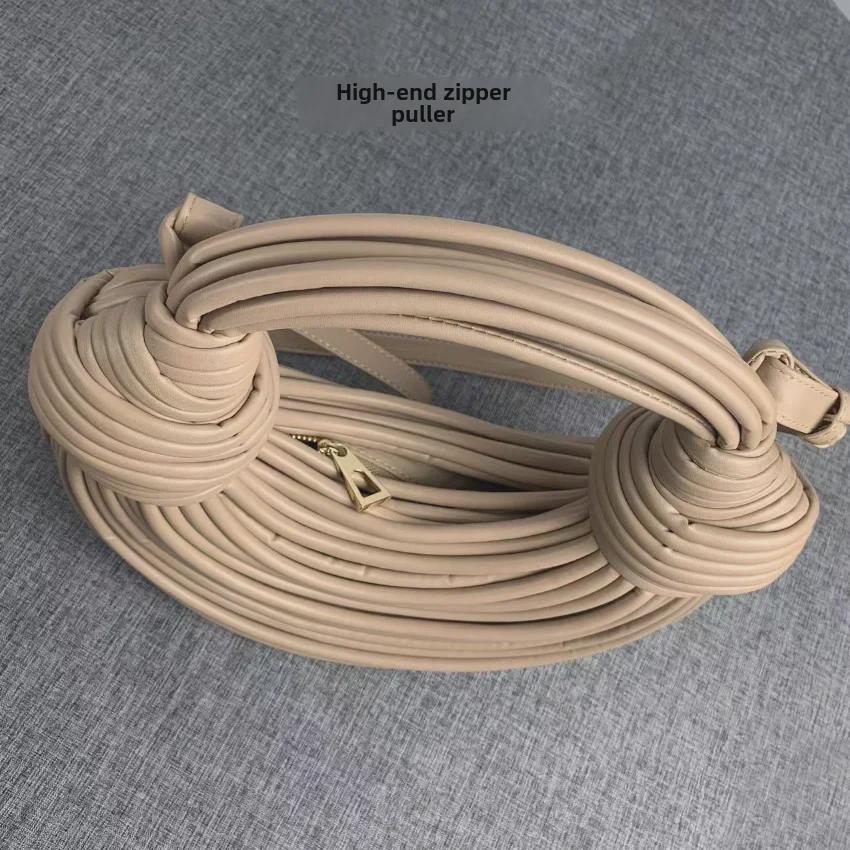 Kantonská přeshraniční tkaná taška: Unikátní uzlový design ramen drátu s všestranným stylem podpaží