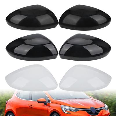 Nakładka na obudowę lusterka wstecznego do Renault Clio MK5 2024 2025 Czarna / Biała Pokrywa lusterka bocznego