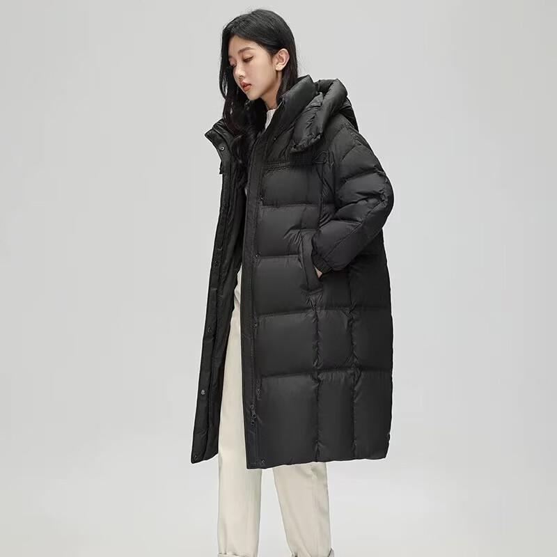 Women's Long Hooded Winter Down Jacket