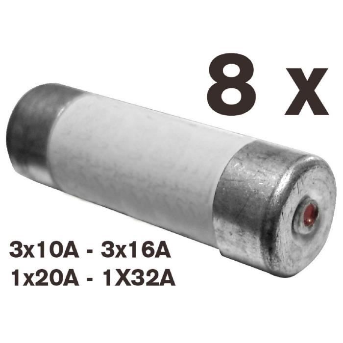 Fusibles Céramique - ZENITECH - 8x10A 8x16A 1x20A 1x32A - Conforme À La Norme NF
