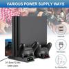 Support pour console de jeu Sony PS4 Playstation Play Station PS 4 Pro Slim Ventilateur Support Contrôleur Accessoires de Contrôle Station d'accueil de Base