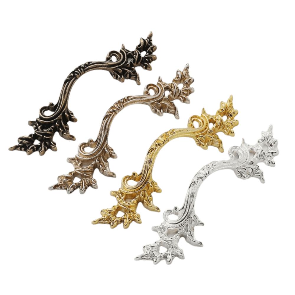 European Style Vintage Drawer Pulls Wardrobe Door Handles For Wine Cabinet