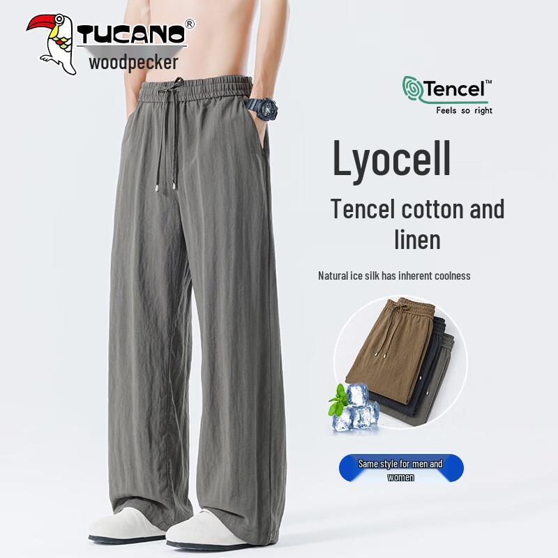 TUCANO Men s Breathable Tencel Linen Casual Pants M