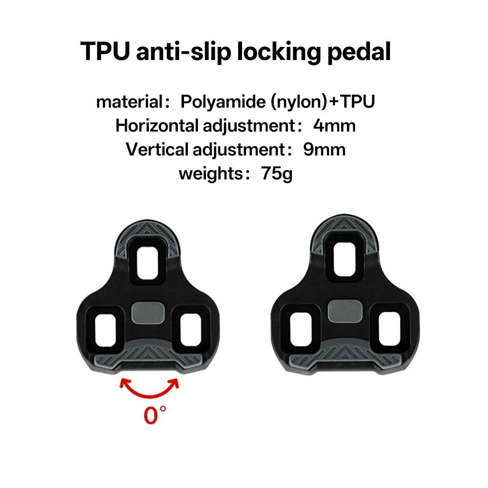 3-håls cykelskor med klossar, halkfria cykelpedalklossar för Look KEO-pedaler, för inomhusträning
