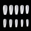 kads 500pcs T Shaped No-Crease Full Cover False Nail Tips Fake Nails White Nature Clear Translucent 10 Sizes Nail Art Manicure Tools