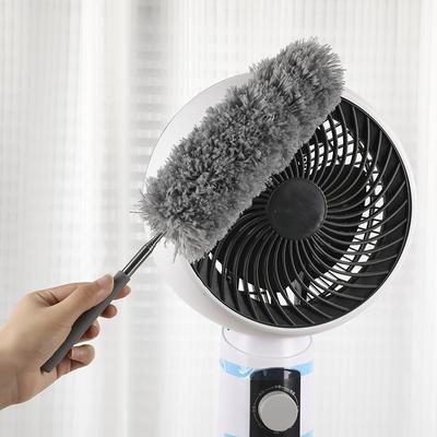 Electrostatic Dust Duster Telescopic Flexible Stainless Steel Household Feather Duster Cleaning Tool Microfiber Dust Brush