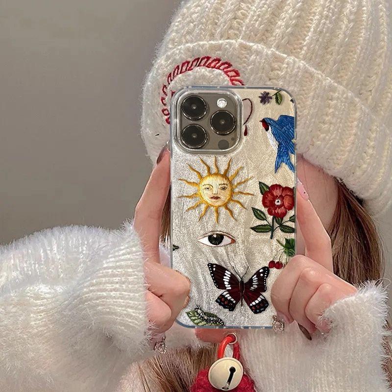 Sun Flower Phone Case For IPhone 16 16e 14 13 15 Pro Max 11 12 Pro 7 8 Plus SE 2022 Shockproof Cover Case 16 15 14 13 12 11