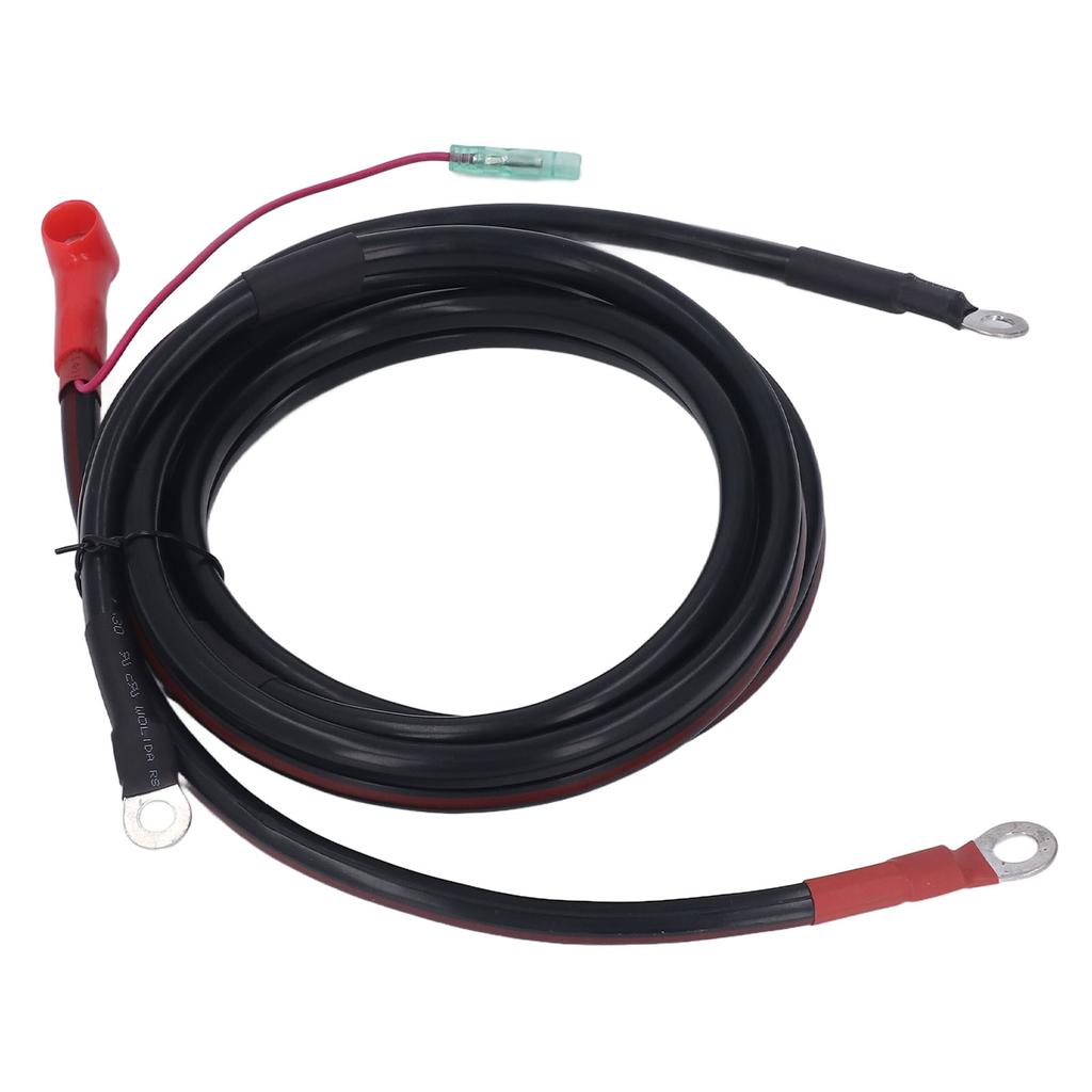 Battery Cable Black 2M Pure Copper Battery Cable Replacement for Parsun Powertec Outboard Engine 15‑85HP