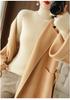 Women's Thickened Slim-Fit High-Neck Sweater - Autumn/Winter Pullover Knitted Base Layer with High-End Feel