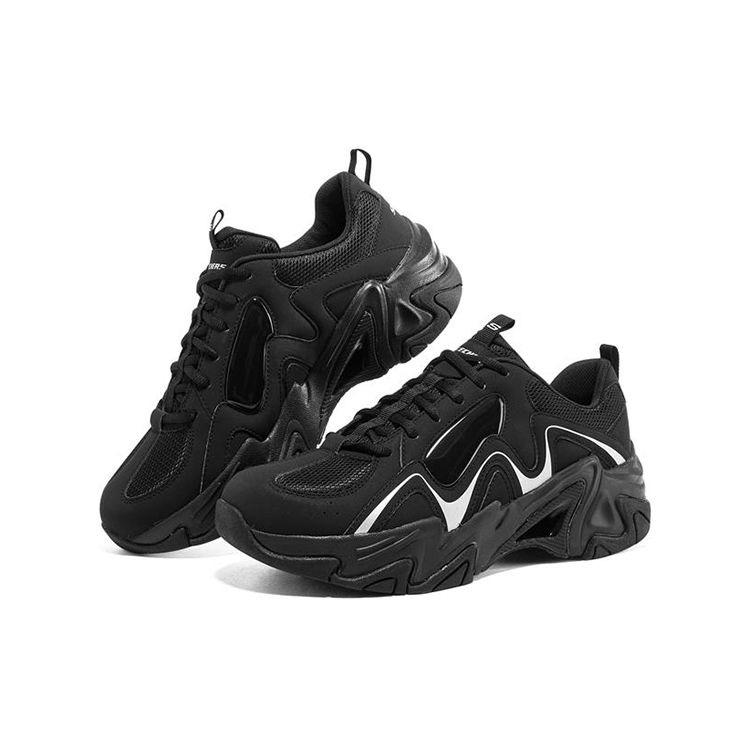 Skechers Stamina V3 Comfortable Versatile Daily Wear Durable Low-Top Dad Shoes Men Sneaker Black 894162-BBK