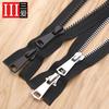 No. 8 Black Metal Double-Ended Open Tail Long Zipper Clothes Backpack Large Zipper Head No. 5 Resin Two-Way Zipper Accessories