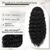 Women's Long Curly Hair Ponytail Natural Deep Wave Wig