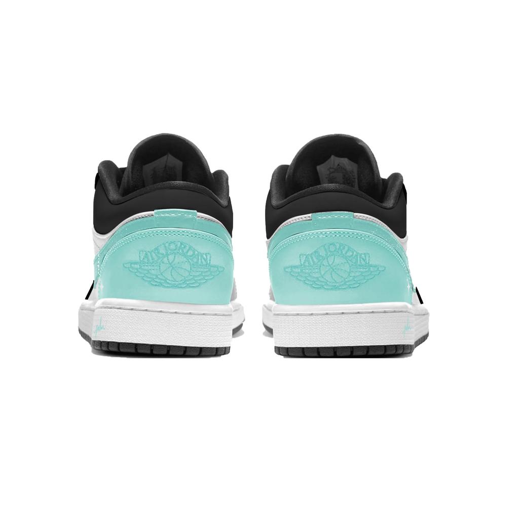 Jordan Air Jordan 1 Tiffany Low Top Vintage Basketball Shoes Men's Green 553558-165(Team2267-)